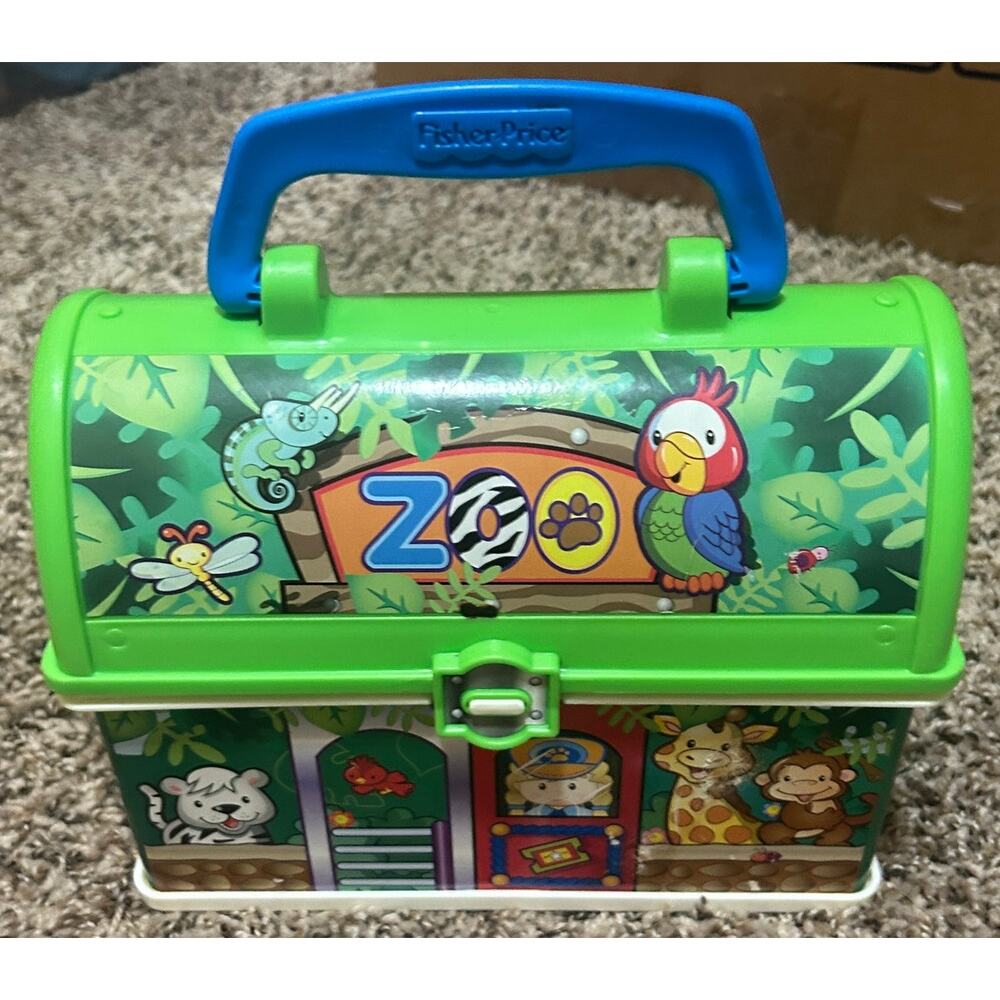 Fisher-Price Little People Take Along Lunchbox + 18 Play Pieces - Picture 2 of 10